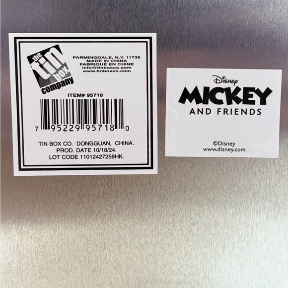 Disney Mickey & Minnie Mouse Tin Storage Container - Picture 7 of 8